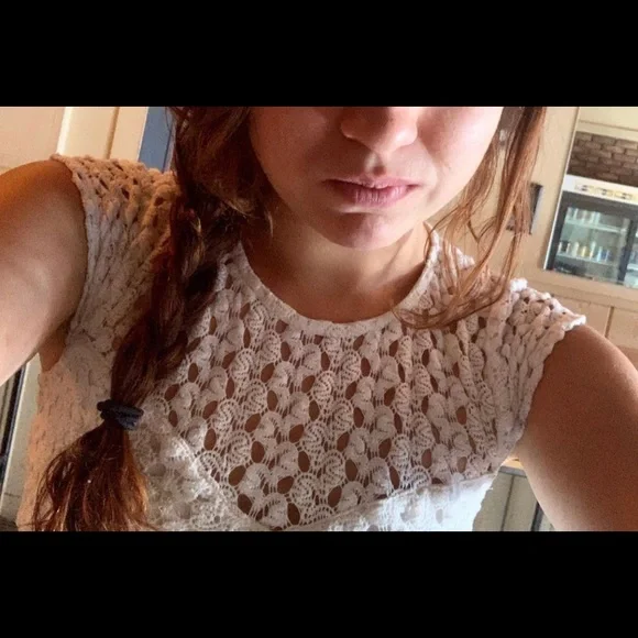 White lace knit dress small - Picture 2 of 5